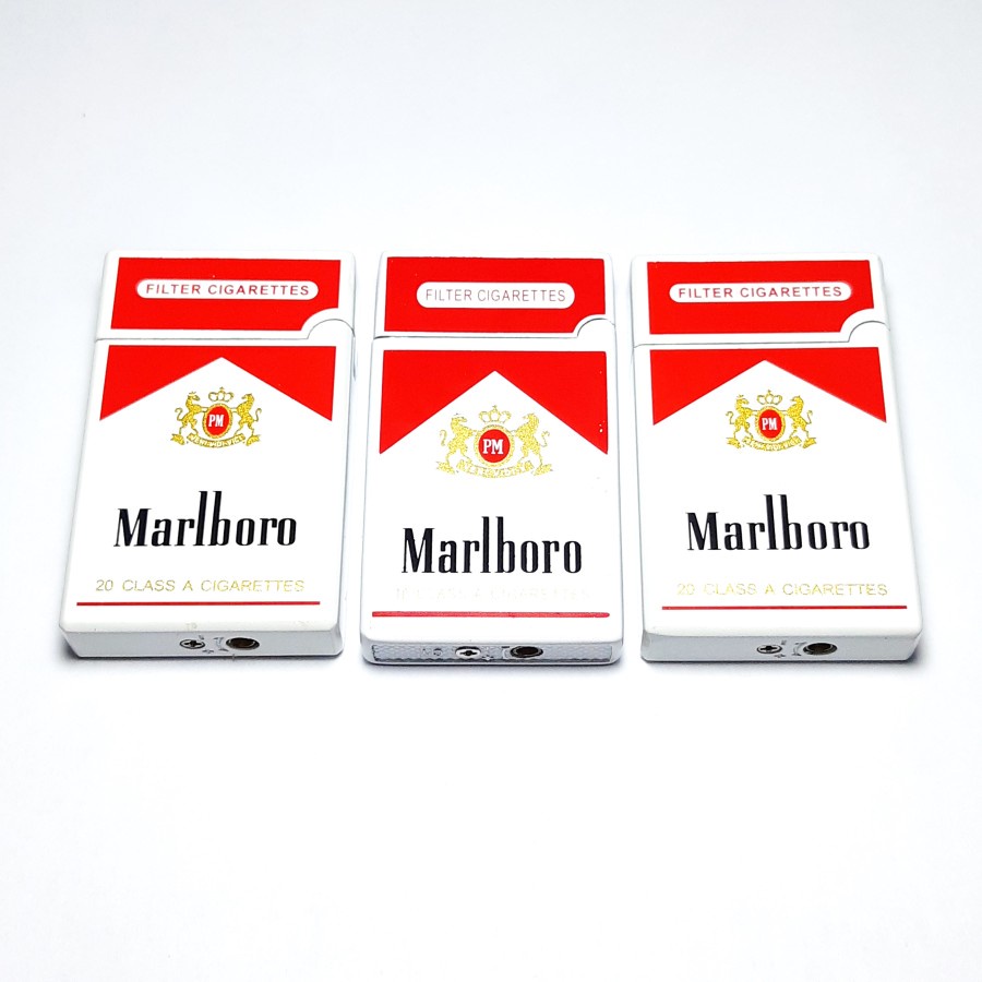 Korek Api Bara Model Marlboro merah Korek Lighter Mancis Unik