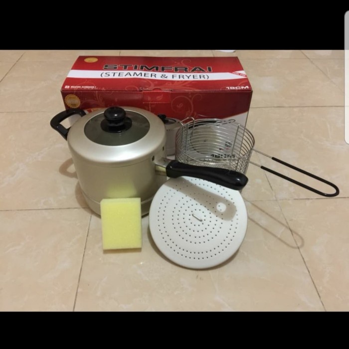[Fryer] Stimfray ( Steamer + Fryer ) Maspion 18 Cm / Deep Fryer Maspion [Dapur]