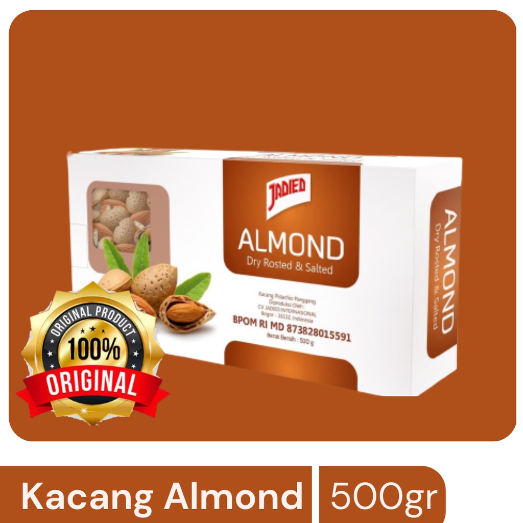 

Jadied - kacang almond panggang 500 Gram Original