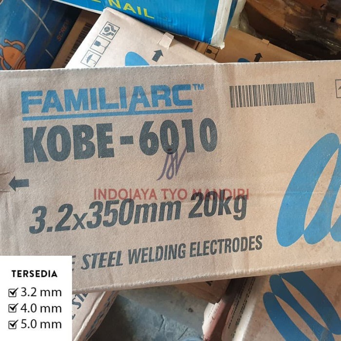 Terlaris Kawat Las Kobe Steel Kobe-6010 3.2 Mm 4.0 Mm 5.0 Mmv(5Kg)