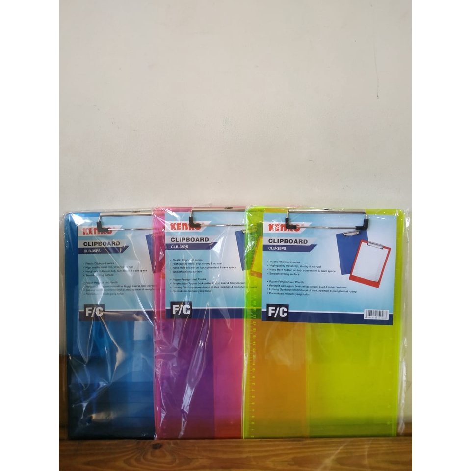 

KENKO Papan Ujian / Clip Board CLB-35 PS ( Folio ) Bagus Murah Dijamin Original