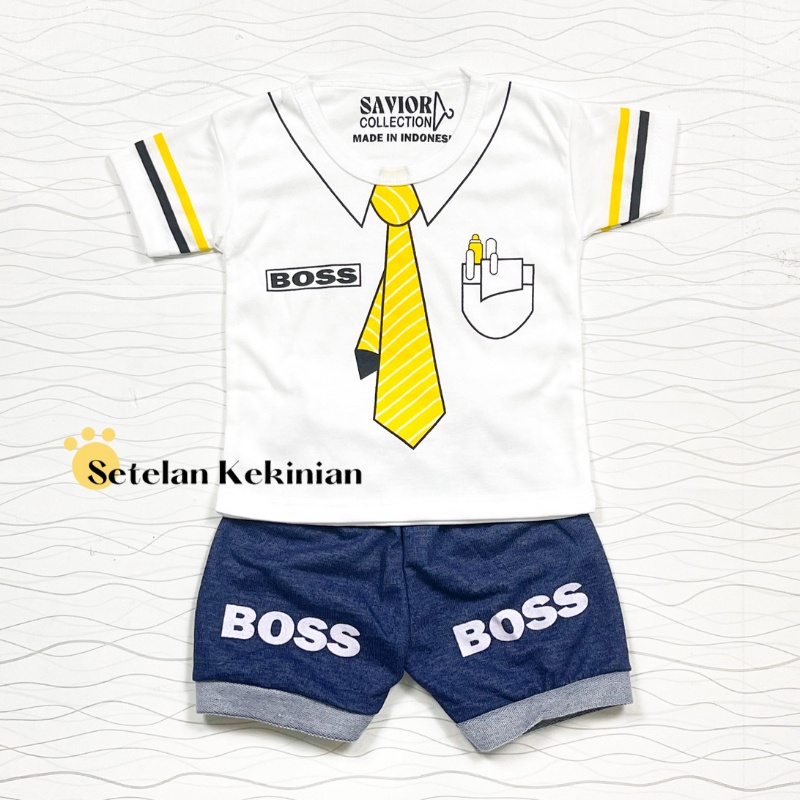 [SK] Set Anak Laki Laki Baju 3-12bln Tuxedo Rompi Dasi Boss Murah Set Baby Boy Setelan Bayi Cowok Hype