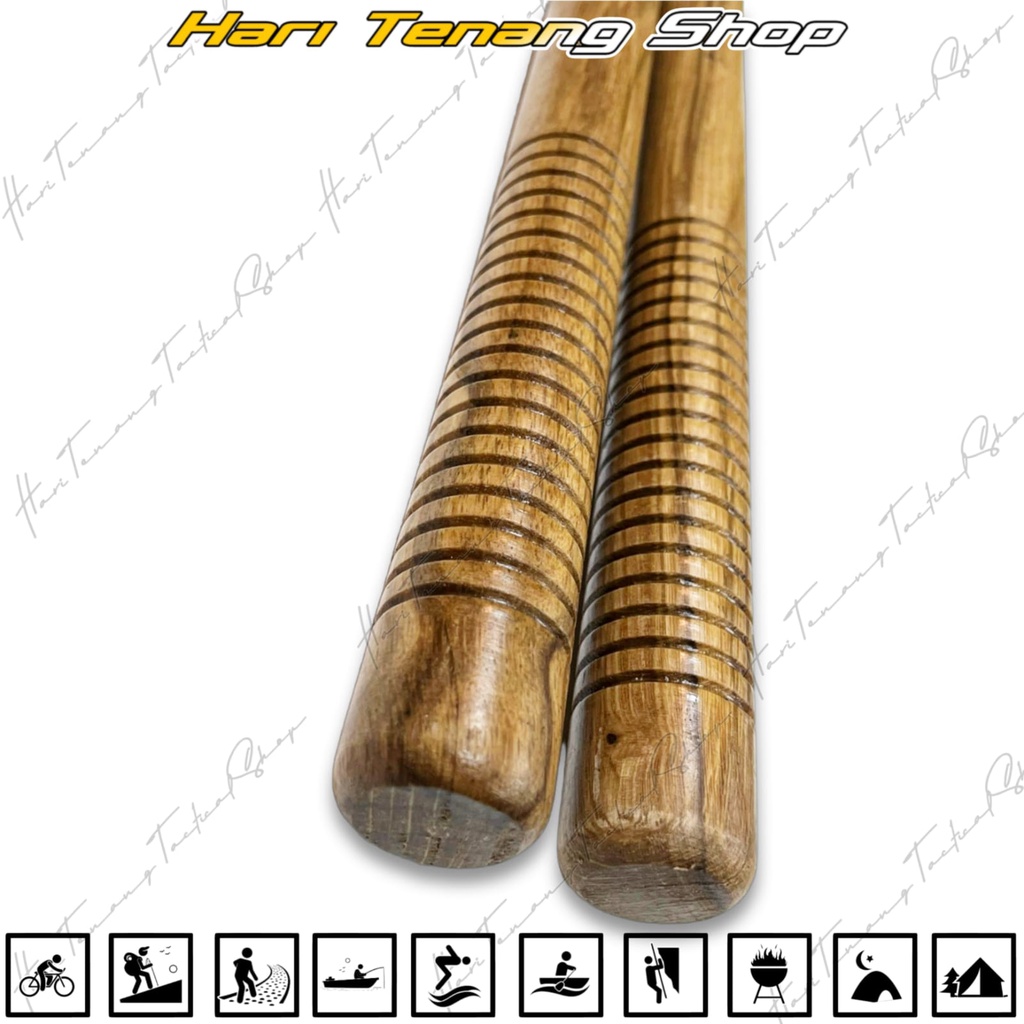 Nunchaku/Double Stik Coklat Kayu Outdoor