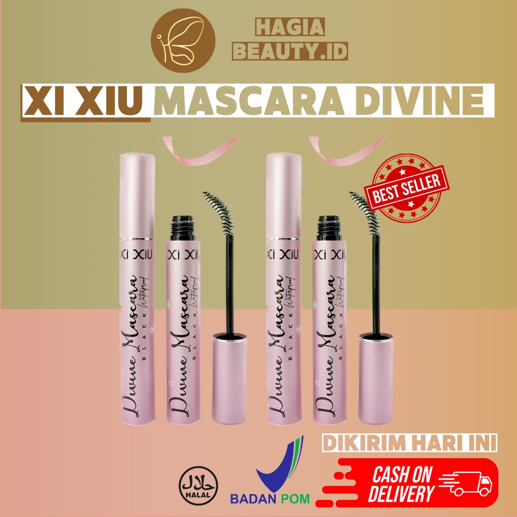 Bisa COD - Xi Xiu  Mascara Divine Waterproof/Tahan Air