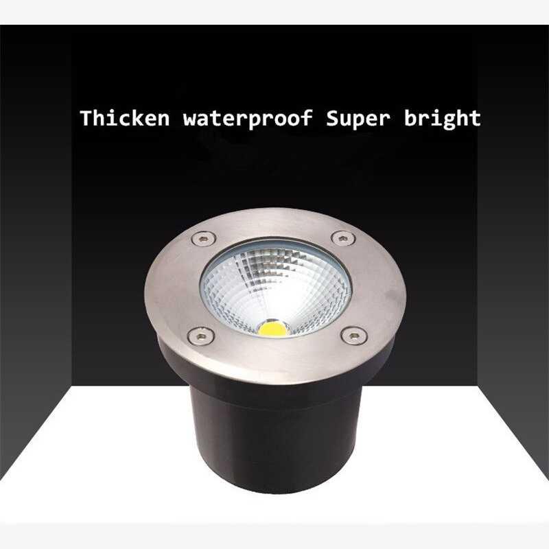 Lampu Taman Hias Tanam Ground Light Waterproof 3W Warm White - SX120 - Black