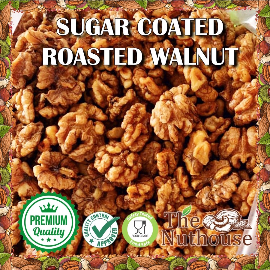 100gr Sugar Coated Roasted Walnut / Kenari Panggang Dilapisi Gula