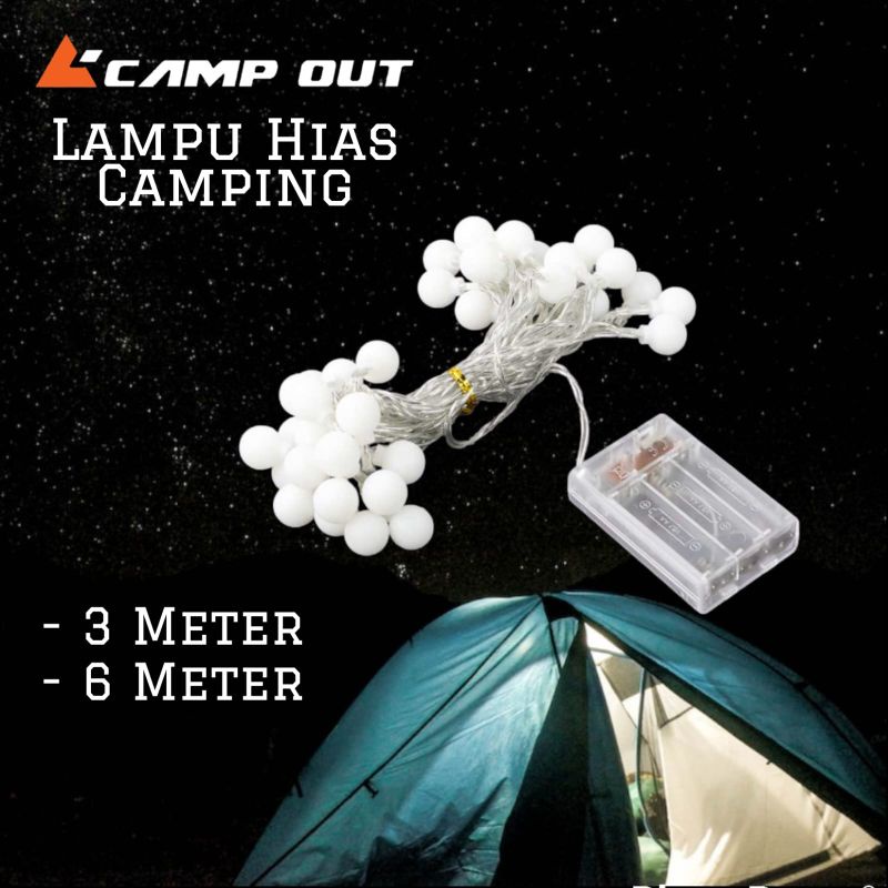 Lampu Hias Dekorasi Tenda Camping - Lampu Glamping - Light Lamp Outdoor Baterai