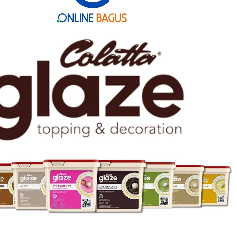 

℮ COLATTA GLAZE 1KG ALL VARIANT ☞