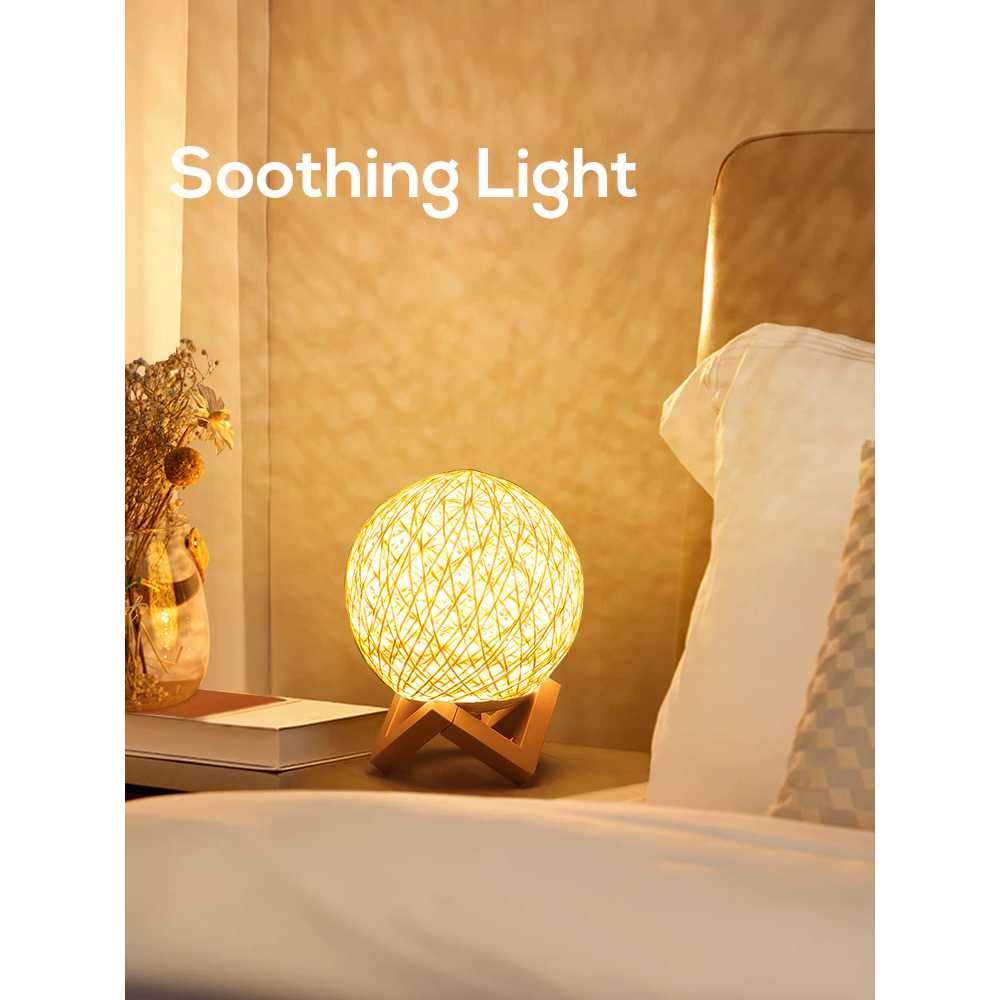 (BISA COD) FTIHSHP MShadow Lampu Tidur Bola 3D LED Night Light Lamp RGB 15cm - XD090