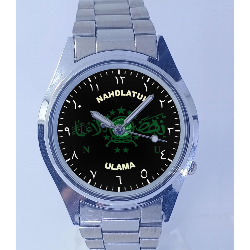 JAM TANGAN CUSTOM STAINLESS LOGO NU