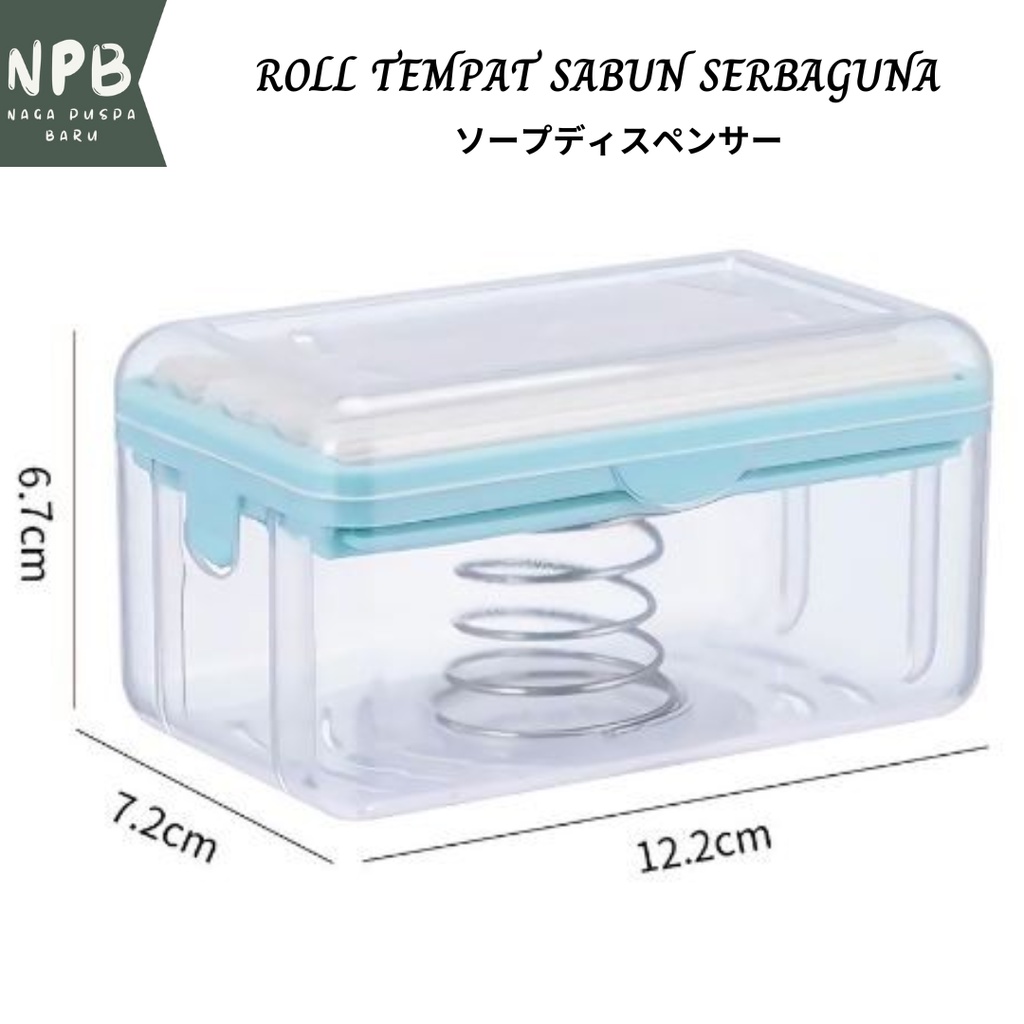 Tempat Kotak Sabun dengan Roller Portable - Roll Tempat Sabun Serbaguna - TEMPAT SABUN