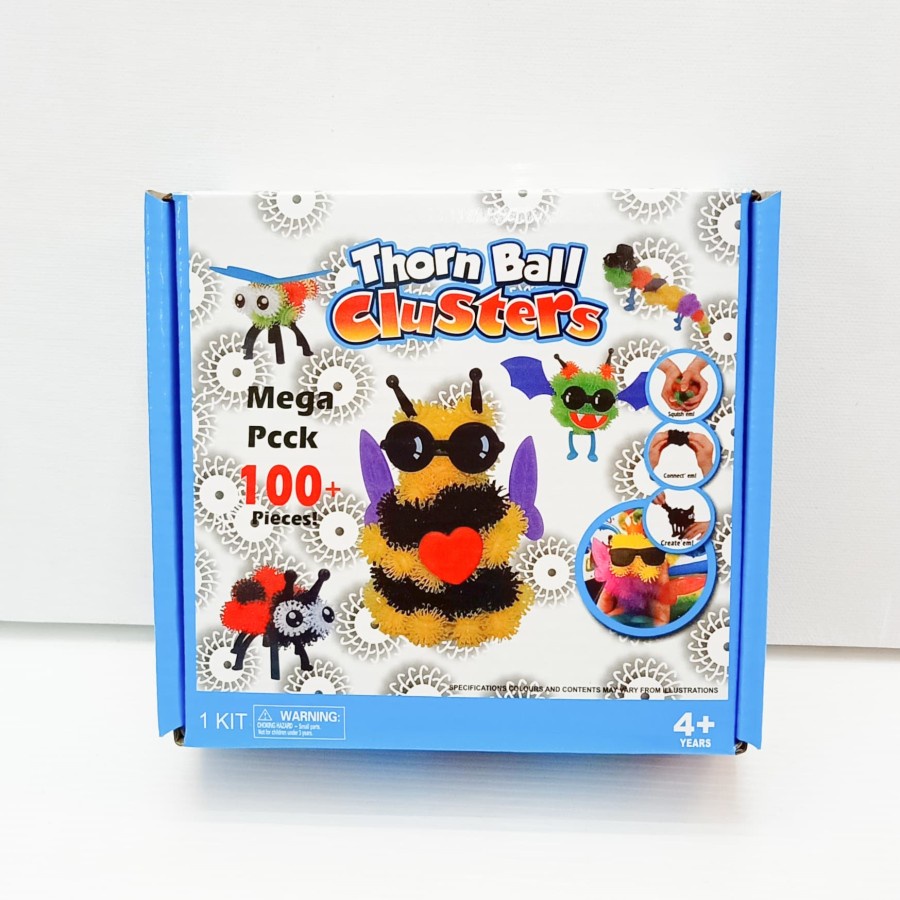 BUNCHEMS THORN BALL CLUSTERS MEGA PACK ISI 100 PCS MAINAN EDUKASI