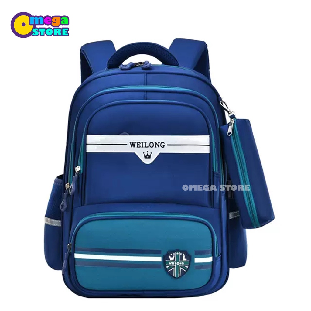 Tas Sekolah Siswa Baru TK SD Tas Ransel Sekolah Keren Backpack Kapasitas Besar Laptop Backpack - 287