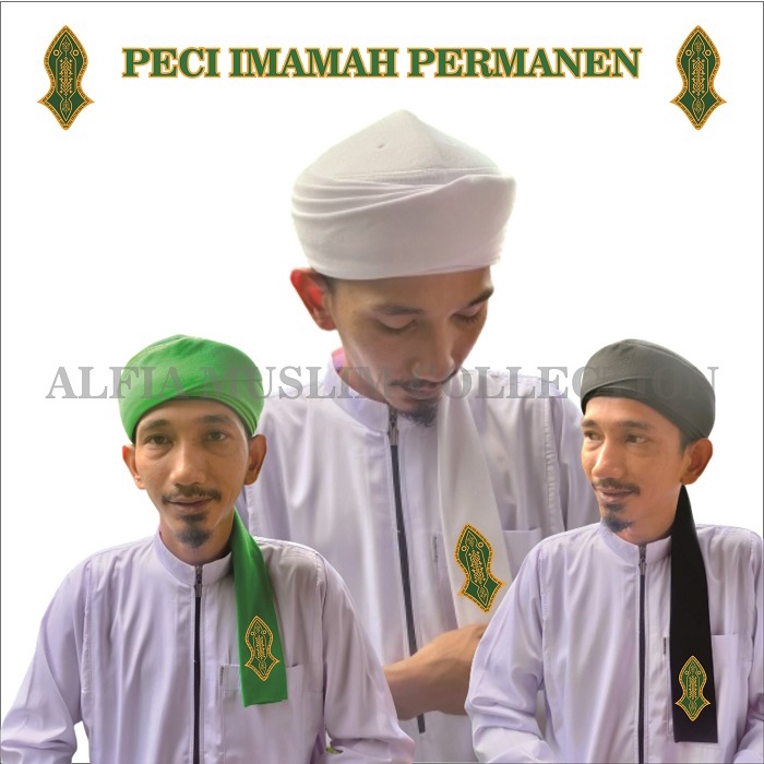 Imamah Permanen Panjang 3 Meter Peci Imamah Anak Dan Dewasa