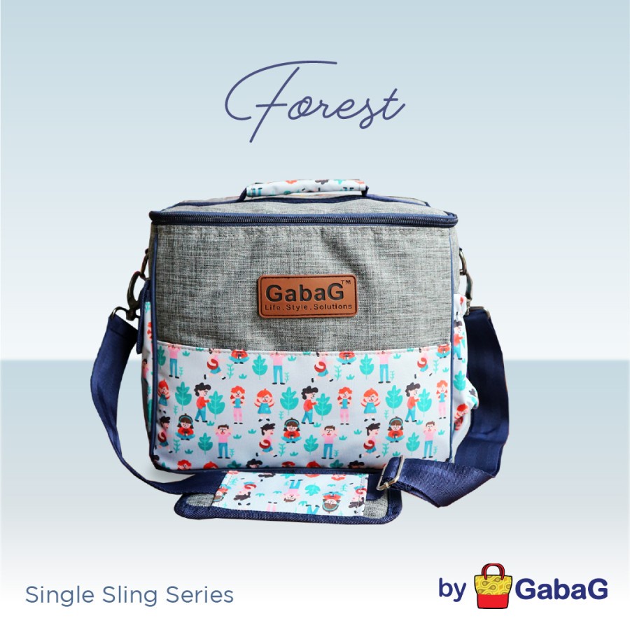 GABAG - Cooler Bag - Thermal Bag FOREST - PINK CAMO / Tas Penyimpanan Pendingin Botol Susu ASI