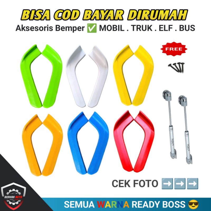 PROMO 1 SET ‼️ Winglet Lips Bumper Bemper Depan Mobil Elf & Truk