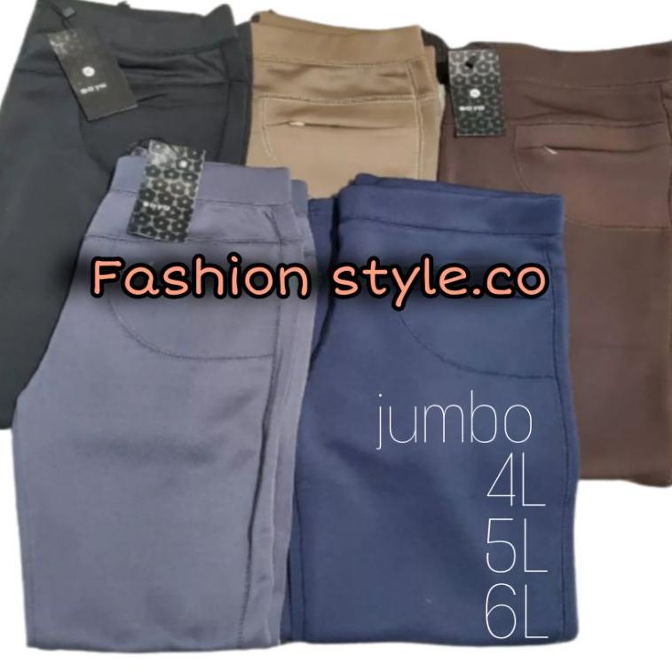 BIG SALE Celana scuba import merk (saya) / celana panjang wanita jumbo / celana panjang wanita terba