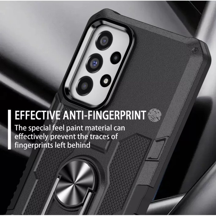 Case Armor SAMSUNG GALAXY A23 5G Iring Cincin Magnetic Kesing Hp Protect kamera Premium Hard Case Standing Robot Pelindung Kamera