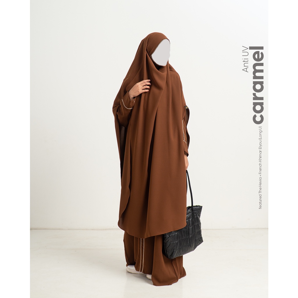 FK MAZEN ANTI UV FRENCH KHIMAR MAZEN LONG U (L-U bacanya elyu) BAHAN MAZEN ANTI UV ABAYABYDIFITI