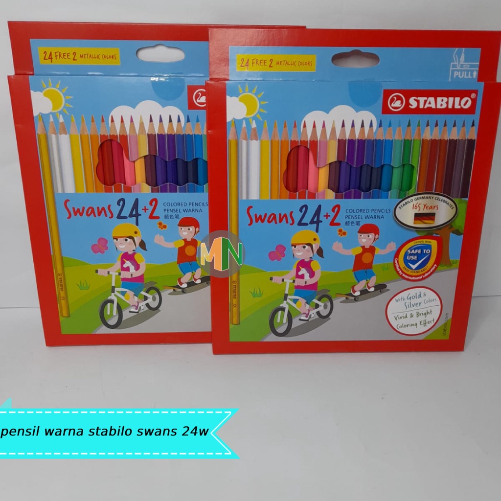 

pensil warna stabilo swans 24w