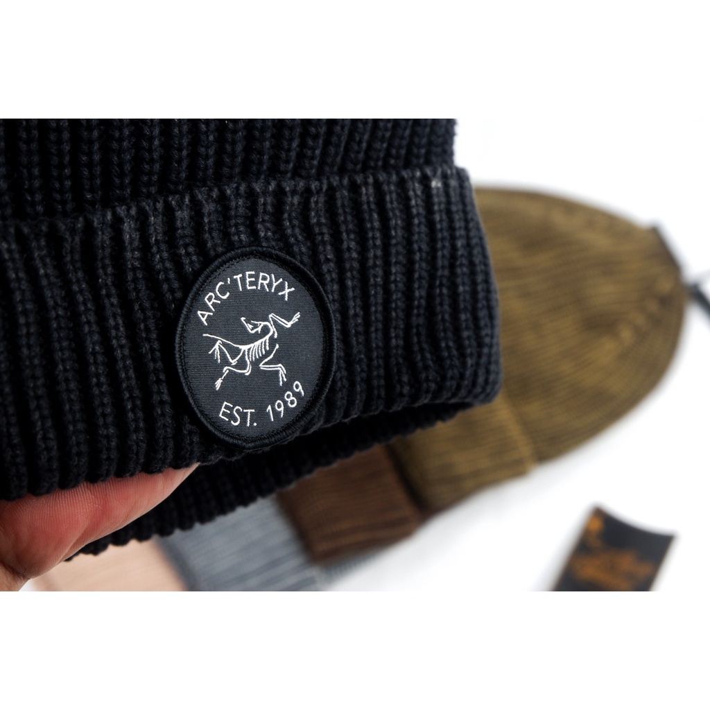 BEANIE HAT ARCTERYX RAJUT KUPLUK BRANDED KERPUS OUTDOOR