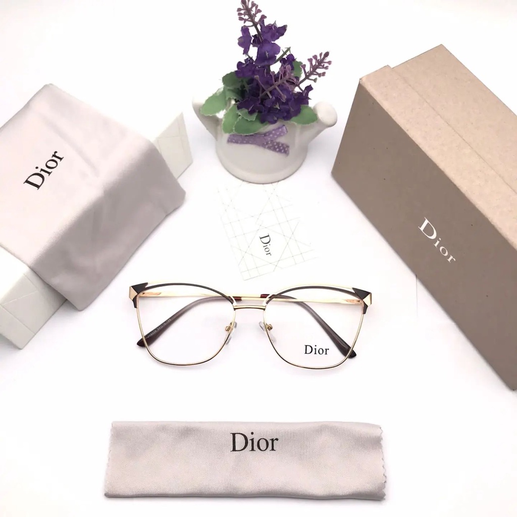 KACAMATA DIOR 8760 BISA GANTI LENSA ANTI RADIASI BLURAY PHOTOCROMIC BLUCROMIC