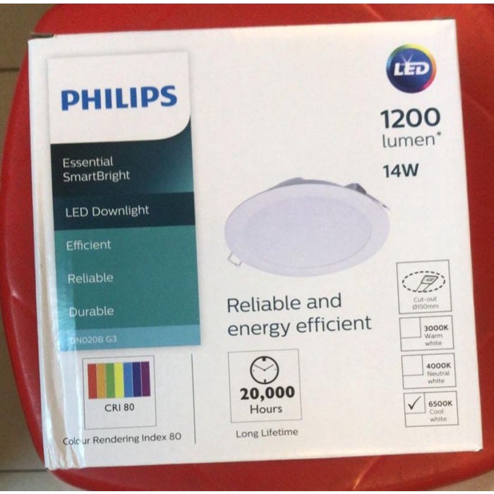 LED downlight panel DN020B PHILIPS 13watt inbow 220vac