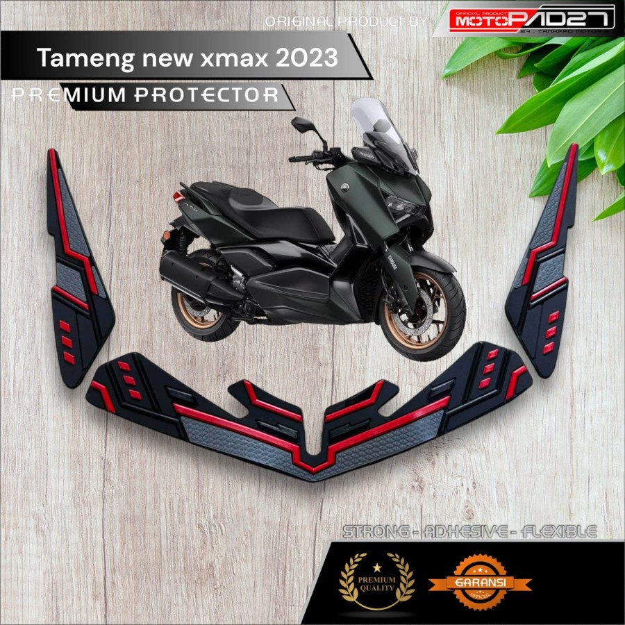 Motopad27 Sticker rubber protector alis lampu depan Xmax New 2023 stiker karet tameng depan Xmax 2023