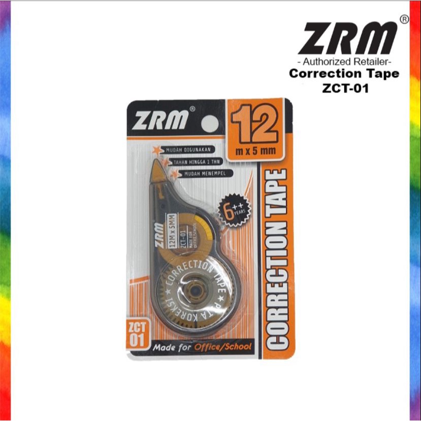

ZRM 12m Correction Tape / Tip x Pita 12m ZCT-01