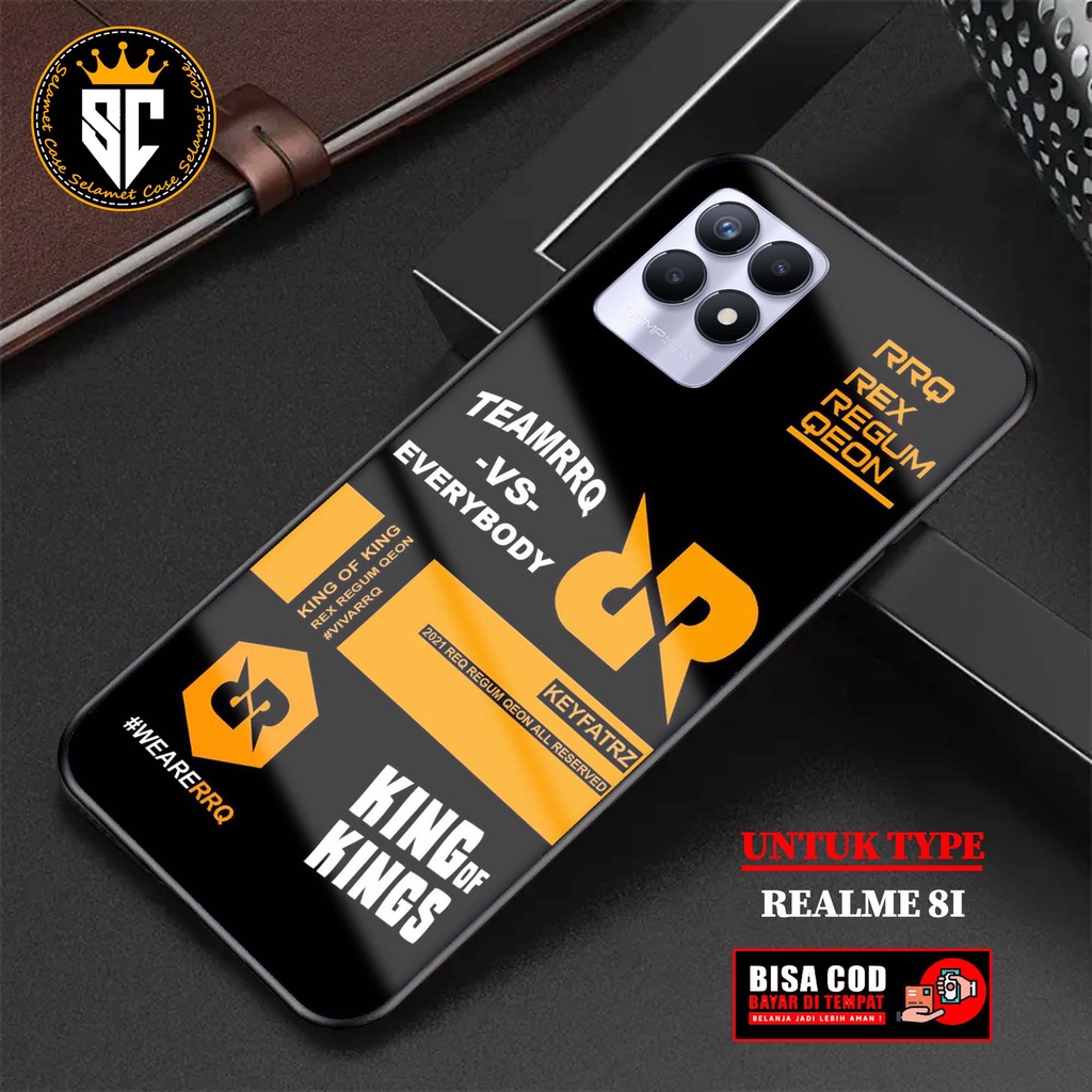 Case Realme 8i Casing Realme 8i Selamet Case [RRQ] Case Glossy Case Aesthetic Custom Case Anime Peli