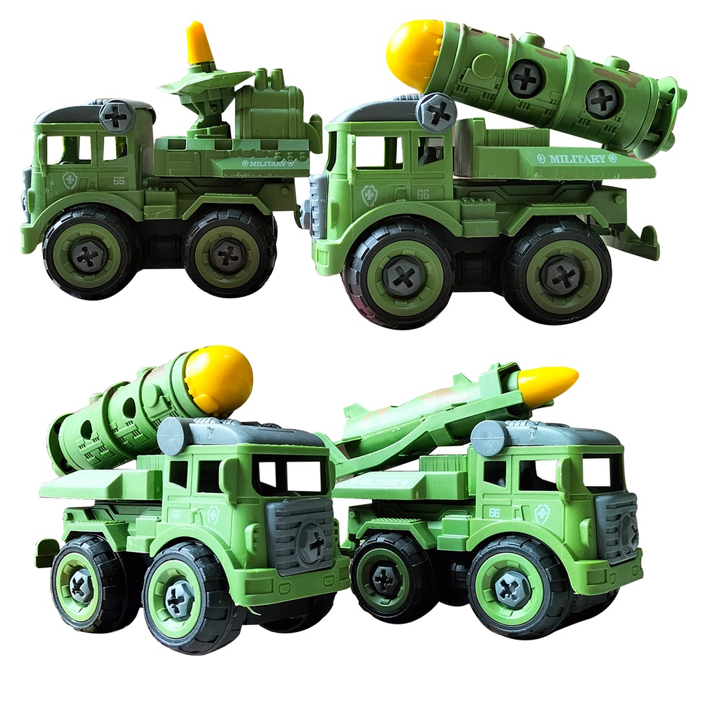 Mainan Anak Mobilan Army Military 1 Set Isi 4 Pcs