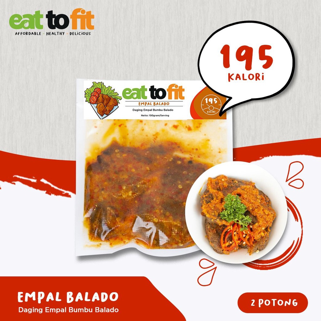 MAKANAN SEHAT FROZEN FOOD EMPAL BALADO EAT TO FIT - 100 gr