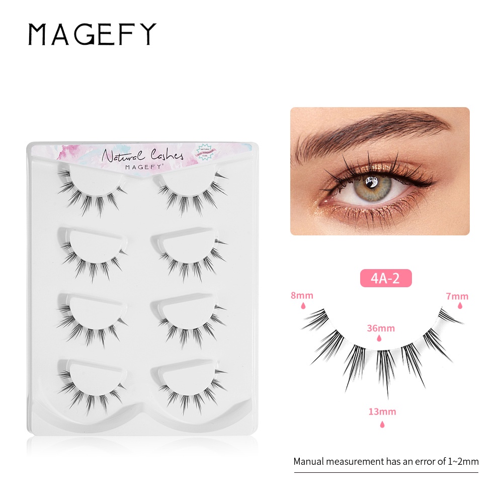 CSP128 – Magefy Bulu Mata Palsu Fake Eyelashes 4 pairs pasang
