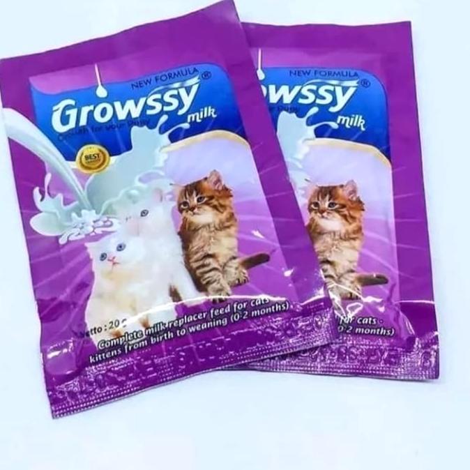 Susu Growssy Sachet - Susu Kucing - Growssy Susu Anak Kucing - Kitten