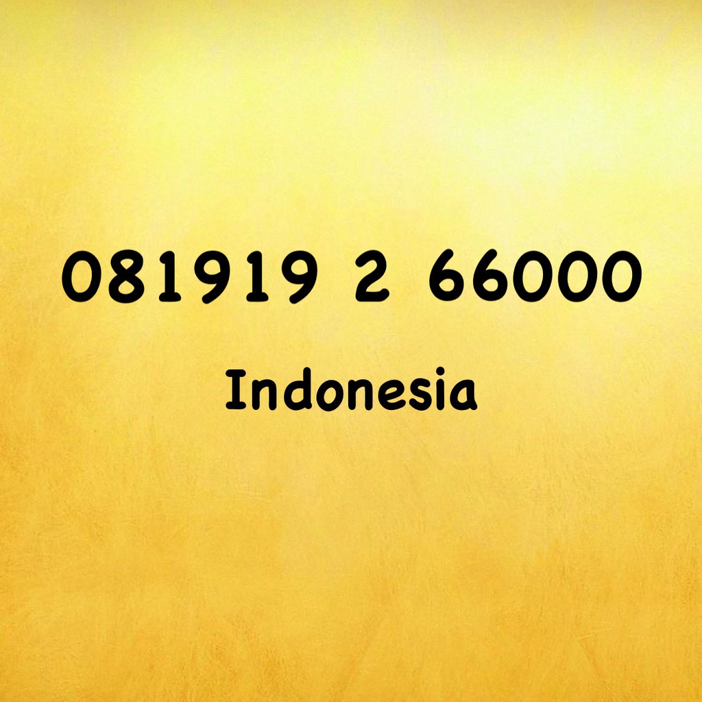 Nomor Cantik XL Bebas Triple A - 000 - 6000 - 0819 - 081919 2 66000