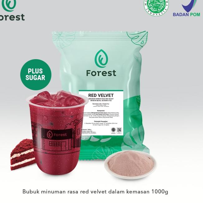 

Free Ongkir Bubuk Minuman RED VELVET Powder 1000g PLUS GULA - Forest Bubble Drink