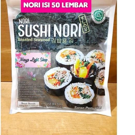

☃ nori sushi 50 lembar Promo Sale Termurah Nori Manjun ekonomi sakao nori 50 lembar limited rumput laut sushi dried seaweed Ω