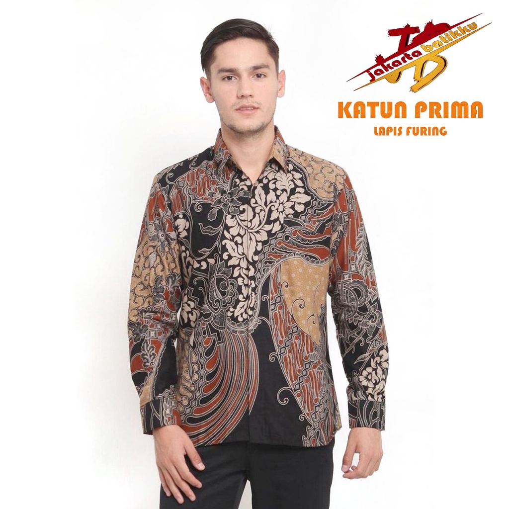 Batik pria katun warna moca coksu lapis furing batik mewah premium seragaman jumbo xxxxxl jakarta ba