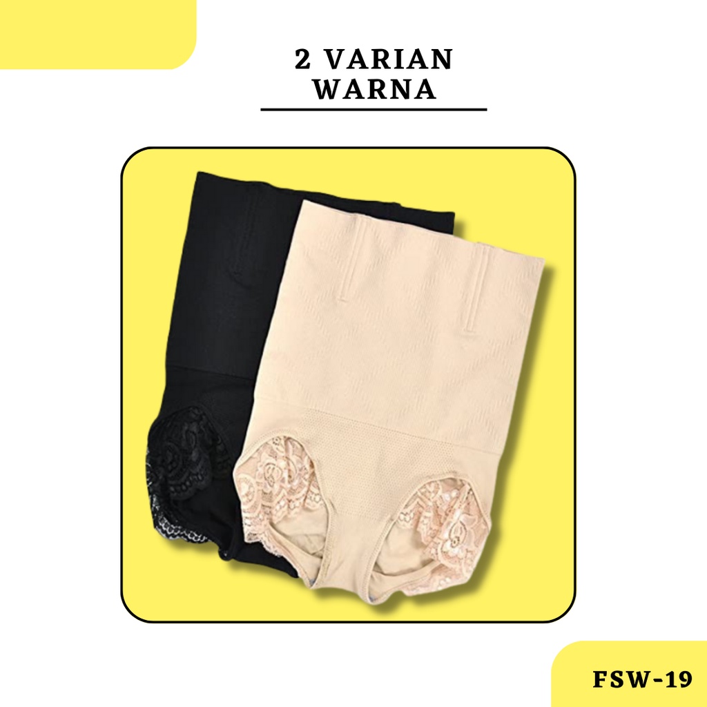 Munafie wanita Celana dalam lace high korset pengecil perut slim Slimming Pant Original CD Perempuan