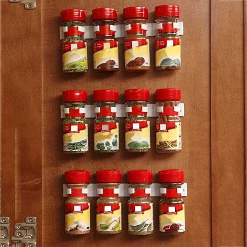 (BISA COD) FTIHSHP OIMG Rak Gantung Botol Bumbu Dapur Spice Bottle Storage Rack 2 PCS - G56