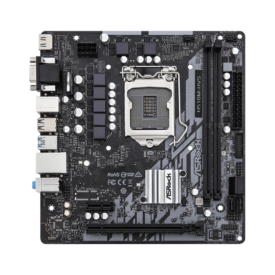 MOTHERBOAD ASROCK H510M HVS R2.0 LGA 1200 DDR4 USB 3.2 SATA 3