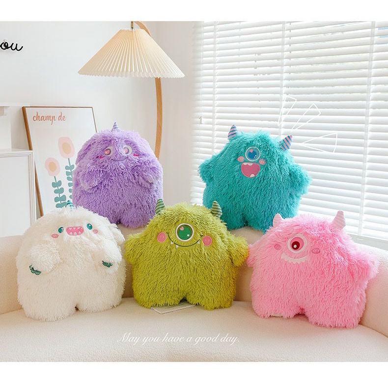 BONEKA BANTAL LITTLE MONSTER ONE EYED MIKE ART SULLEY HIJAU PINK BIRU PUTIH UNGU LUCU