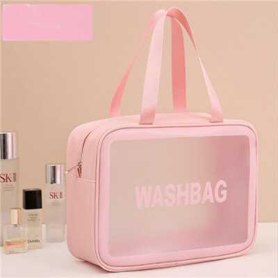 WASHBAG Tas Make Up Kosmetik Travel Cosmetic Bag 31 x 12 x 22 cm - WB2 - Pink