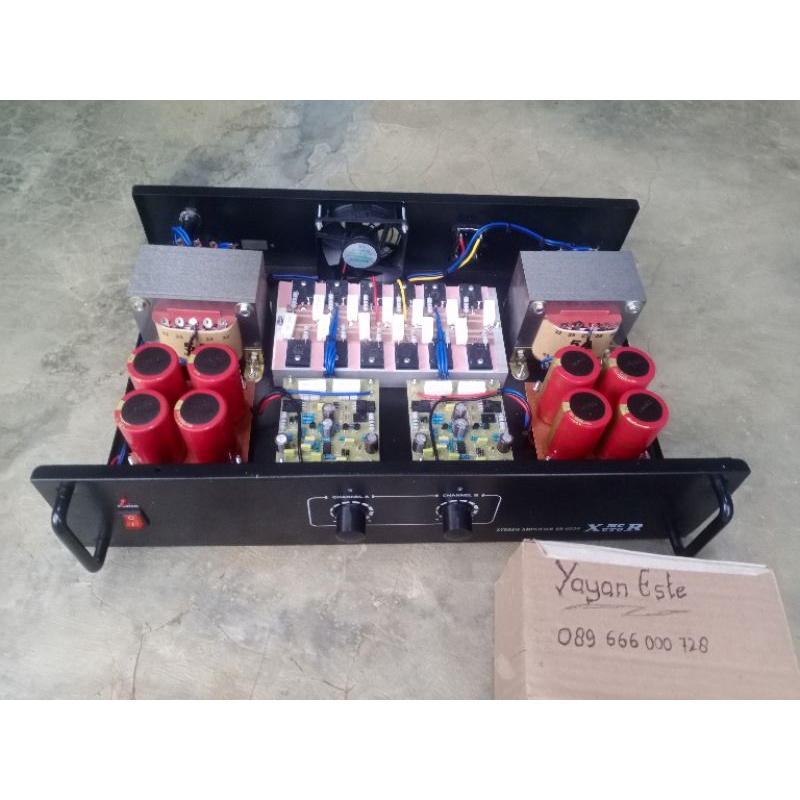POWER AMPLIFIER RAKITAN DOBEL TRAFO 5 AMPER BESAR BELL CT 45V (free packing kayu)  5A TRAFO 5 A