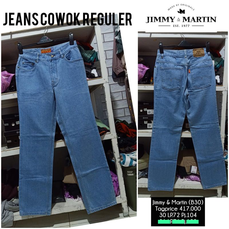 Fashion Celana Jeans Cowok Reguler 100%Original Jimmy & Martin Material Sangat Berkualitas