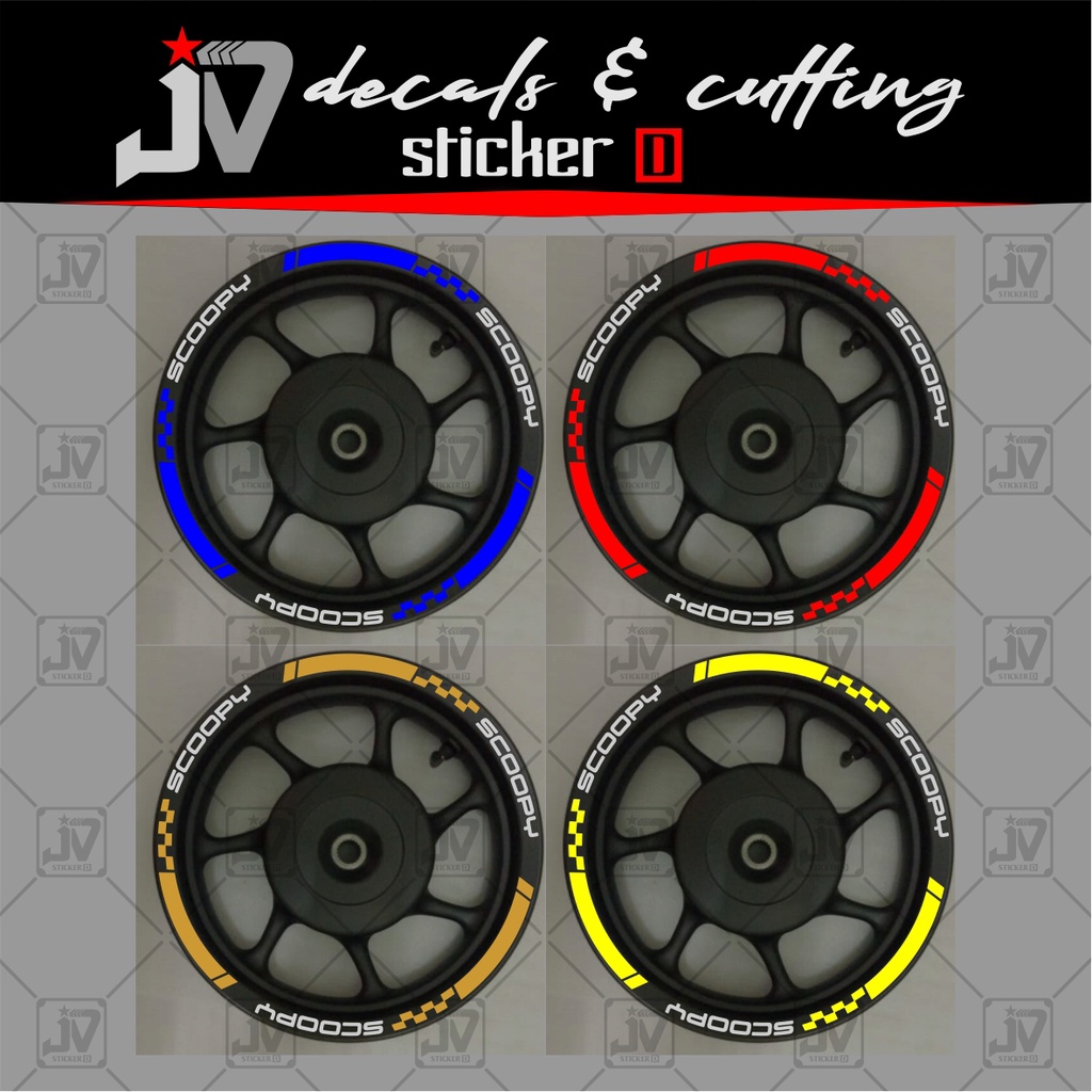 sticker pelk scoopy ring 12 cutting sticker motor