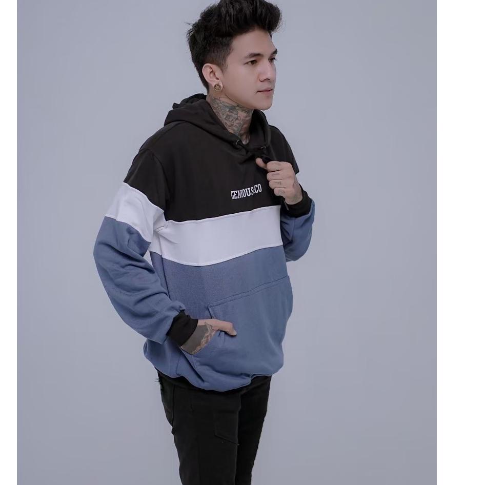 ❀ Jaket Hoodie Motif Sablon Kain Katun Fleece ✈