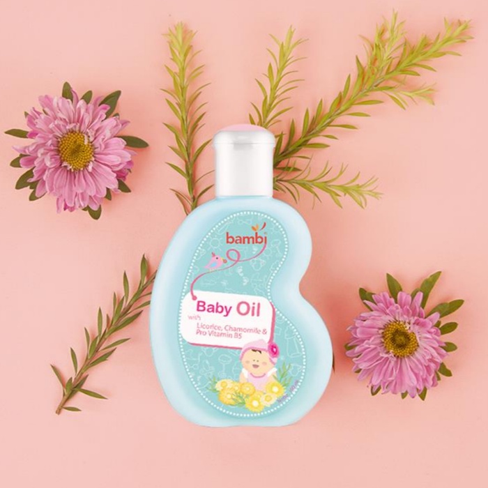 Bambi Baby Oil 100ml untuk Kulit Sensitif-Normal