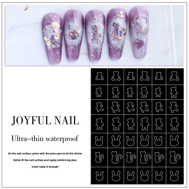 1Pcs Plat Stempel Kuku Stiker Desain Daun Bunga Kupu-Kupu Geometri Untuk Manicure Nail Art Diy