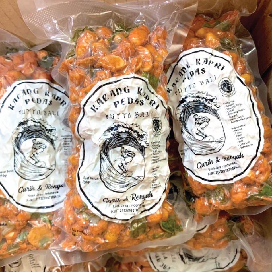 

COD✔️ Kacang Kapri Pedas Putto Bali Aroma Daun Jeruk 250GR